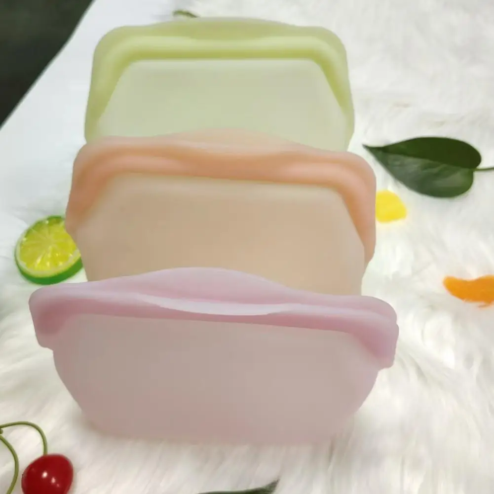 Silicone Storage Bag Leak-Proof Upright Freezer Bag Prevent Odor Transfer Bag Thickened Spill-proof Silicone Food Bags