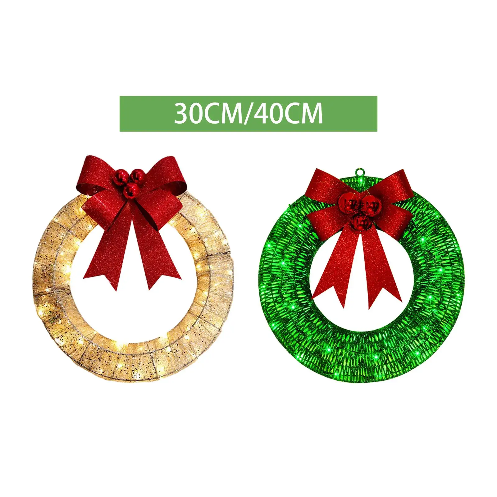 Christmas Wreath Garland Front Door Wreath for Party Supplies Outdoor Garden