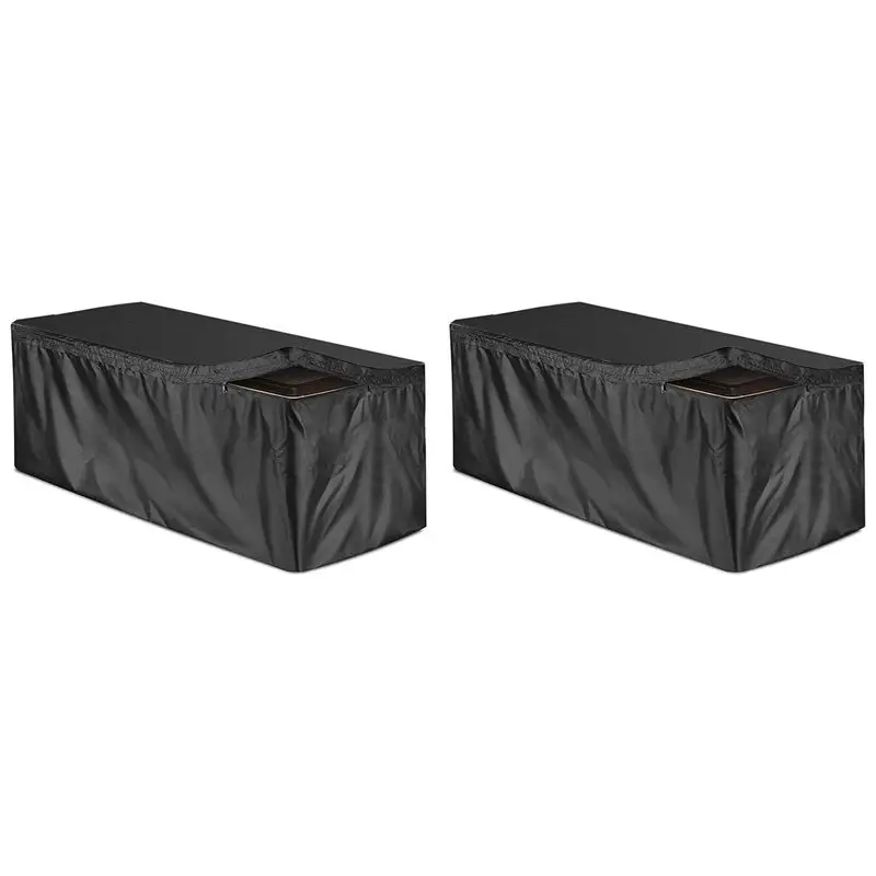 

AT05-2X Outdoor Deck Box Cover With Zipper Waterproof Garden Storage Box Cover Patio Storage Container Protective Cover Small