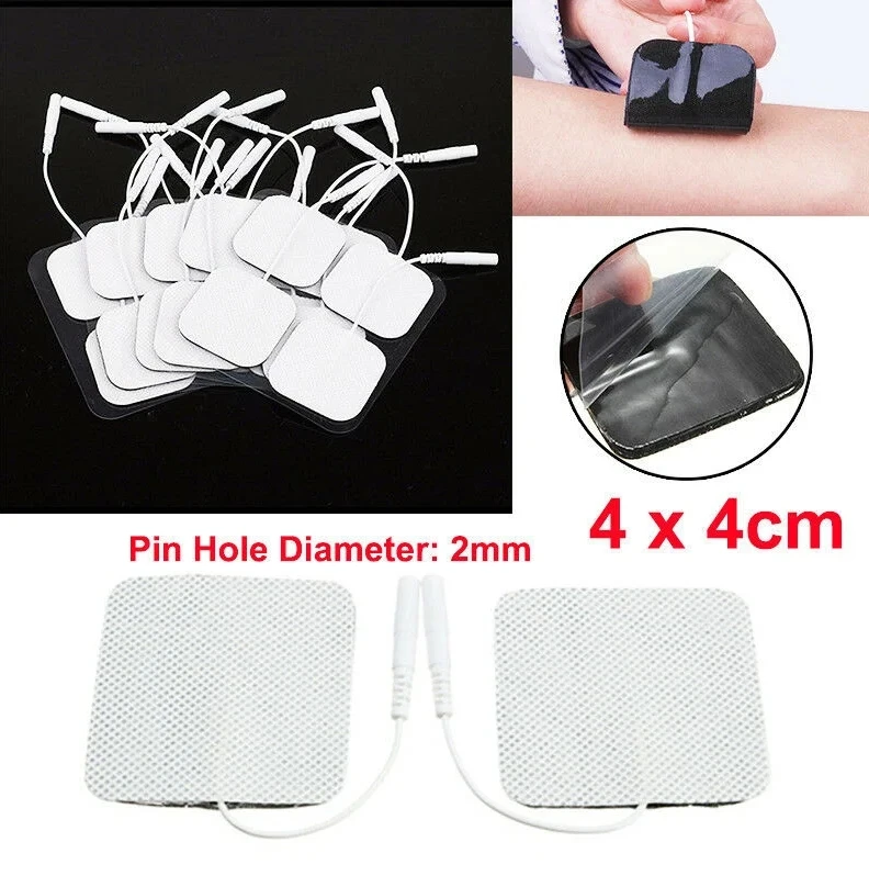 100/50/20P Tens Electrodes Pad EMS Muscle Stimulator Patch Reusable Replaceable Non Woven Fabric Self-adhesive Massager Stickers