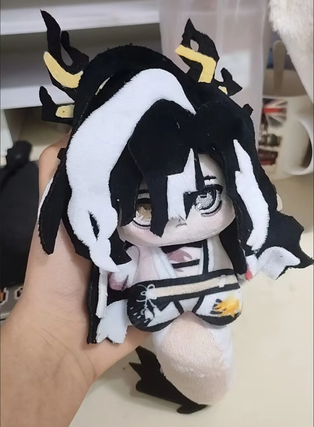 

10cm Game Arknights Wang Plushie Dolls Anime Wang With Tail Cosplay Plush Doll Toys Pendants Keychain Birthday Xmas Gifts