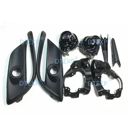 8 Pcs Kit LED Light for Mazda 3 Lamp Cover Kit Chrome or Black for Axela 2017-2019 with Light Support Lights