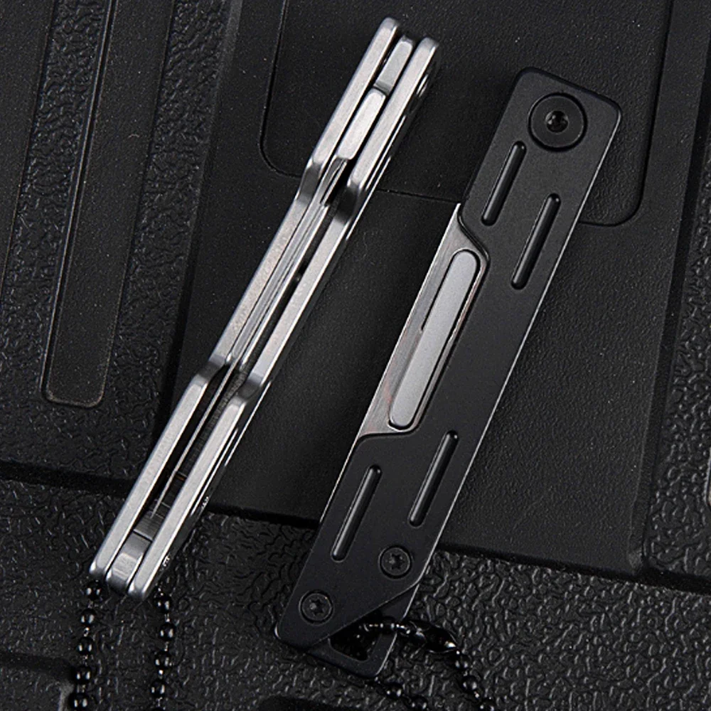 Machinery Stainless Steel EDC Folding Scalpel Medical Folding Knife  Outdoor Unpacking Pocket Knife with10pcs Replaceable Blades