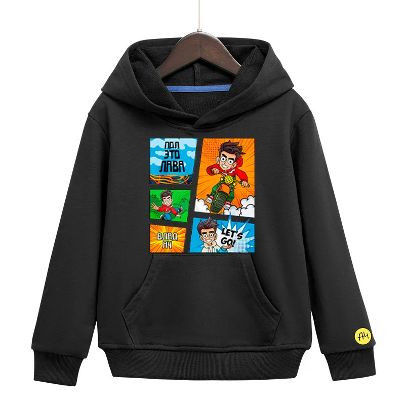 Cartoon a4 LAVA LAVA Hoodies Autumn Cotton Sweatshirt Merch A4 Lamba Print Kids Casual clothes Pullover Hooded sweatshirts