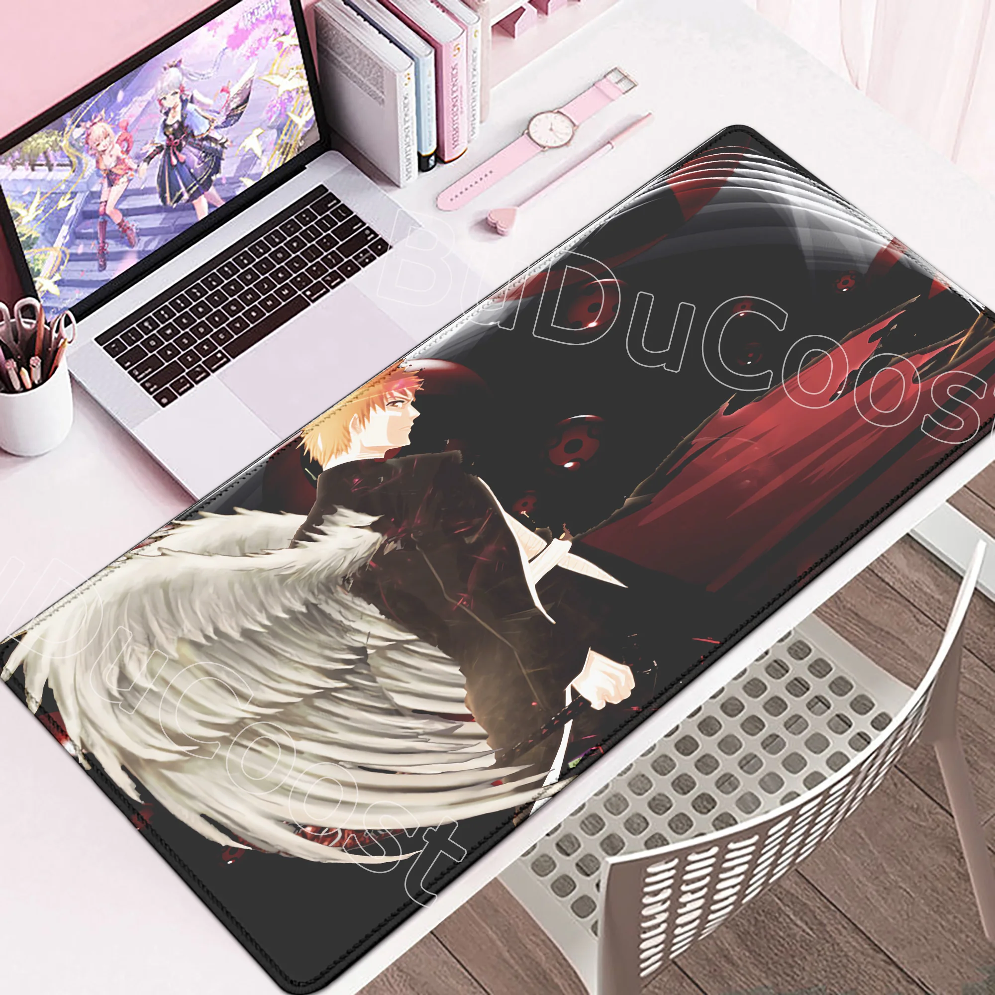 

New Wallpaper Cool Anime Bleach Mouse Pad Large Mousepad Laptop Office Rubber Table Pc Gaming HD Printing Non-Slip XXL Desk Mats