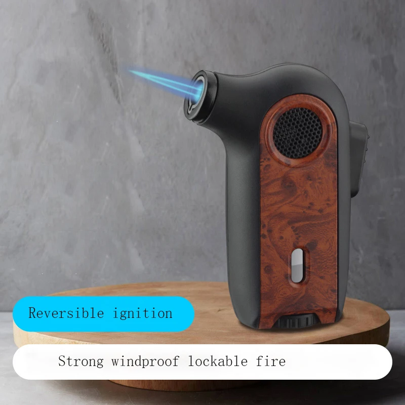 

Men's Windproof Cigar Lighter Spitfire Gun Butane Gas Lighter Metal Welding Camping BBQ Kitchen Lighter Cigarette Lighters