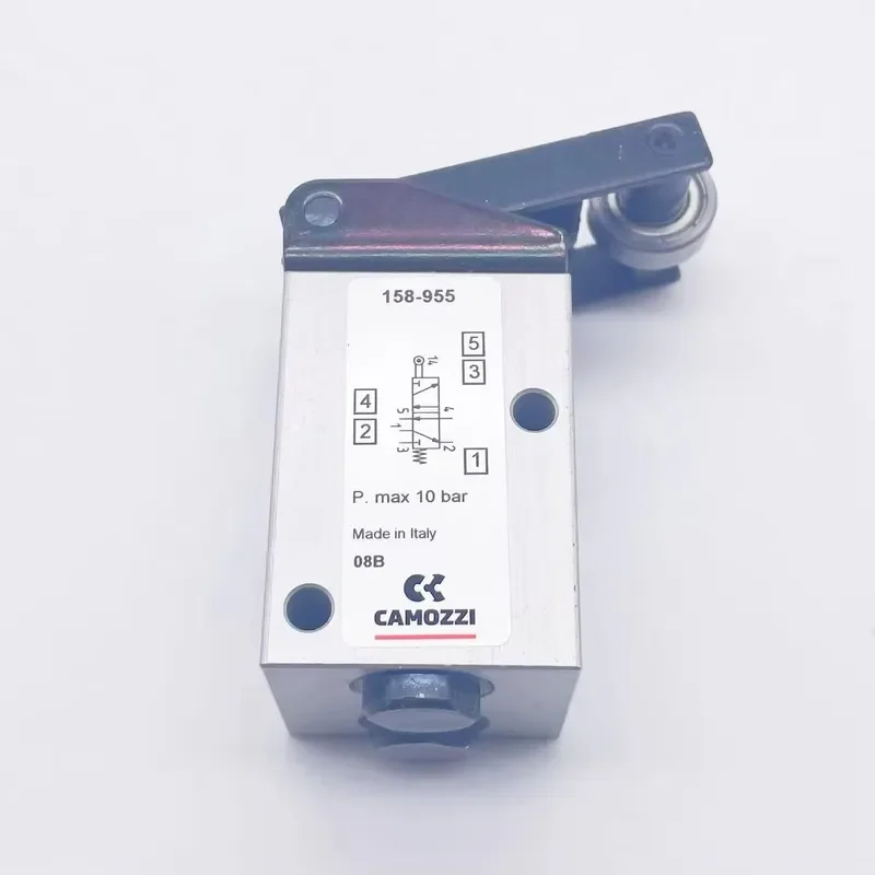 Camozzi SERIES 158-955 138-955 154-955 G1/8 Pneumatic Parts 5 Way 2 Pos Mechanically Operated Lever/Roller Valves Aluminium