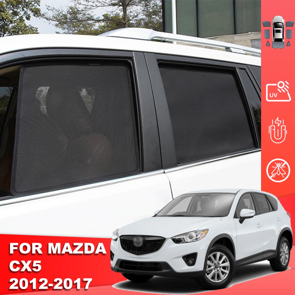 

For Mazda CX-5 CX5 KE 2012-2017 Magnetic Car Sunshade Shield Front Back Windshield Curtain Rear Side Baby Window Sun Shade Visor