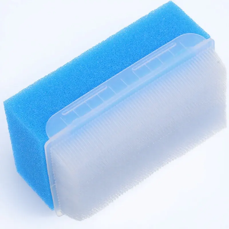 

Sensory Training Brush Blue Soft Hair Baby Bath Scrubber Calming Stimulating Tools for Kids Adults