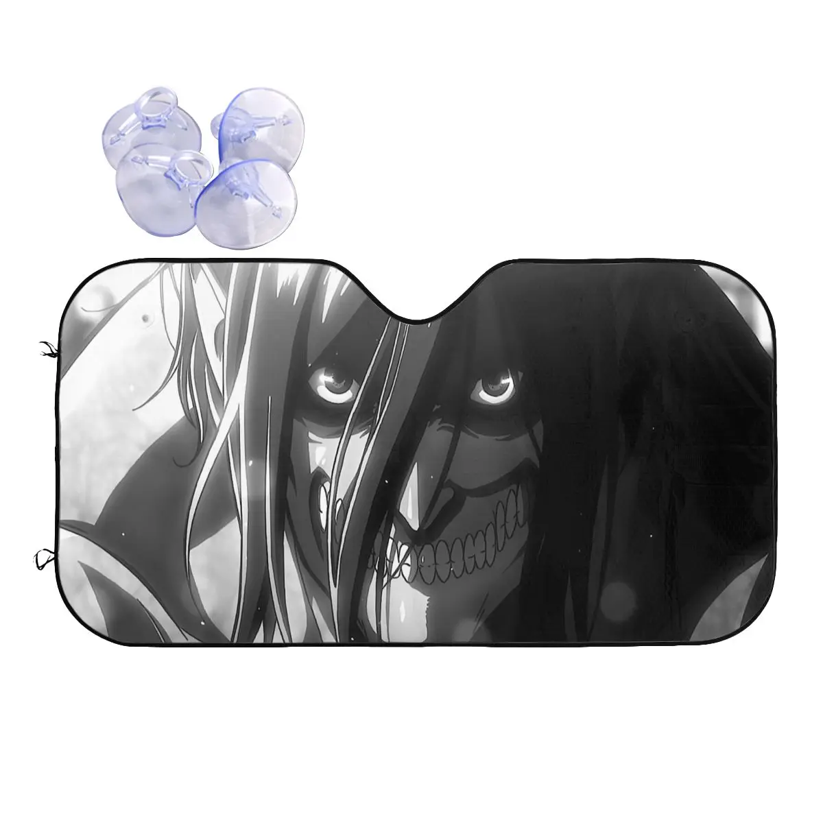 Shingeki No Kyojin Sunshade Windscreen Attack on Titan Universal Cover Front Block Window Sunshade Visor Accessories Covers