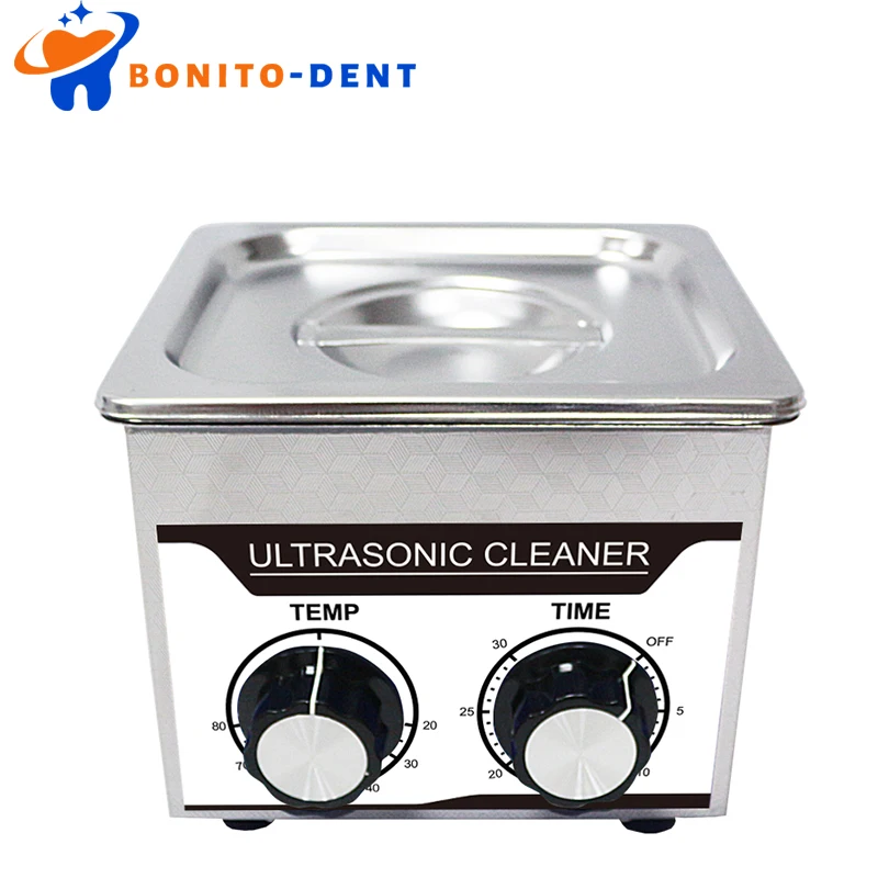 60W Stainless Steel 0.8L Dental Ultrasonic Cleaner Washer Dentist Instruments