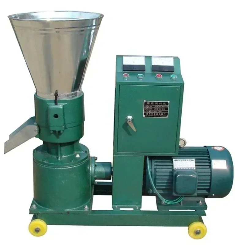 1t/h Flat Die Animal Waste Mixing Pelletizer with Cylinder Pellet for Feed Production