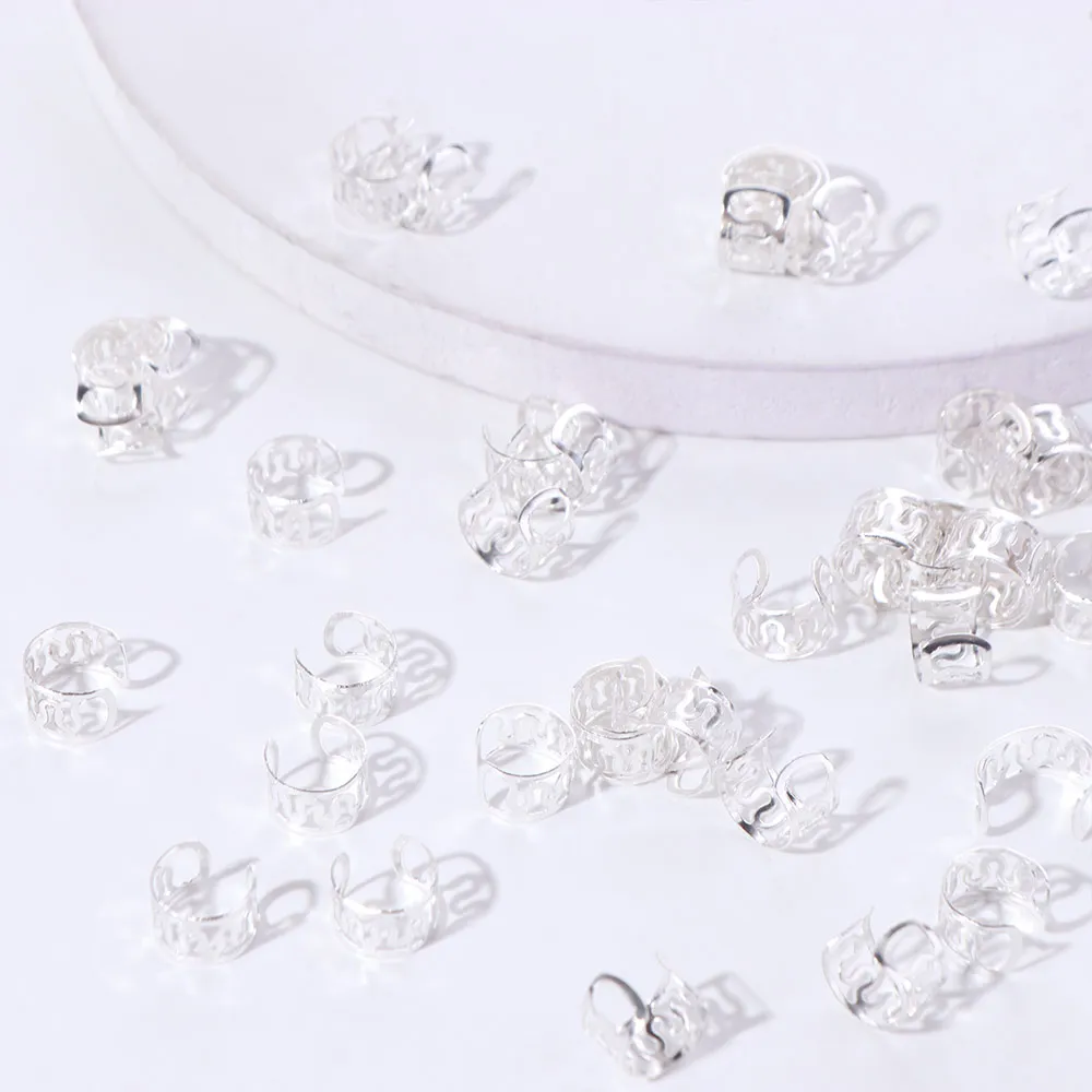 

40pcs Dread Locks Hollow Out Hair Ring Hair Braiding Metal Cuff Clips Dreadlocks Beads DIY Charm Hair Braid Tubes for Braids