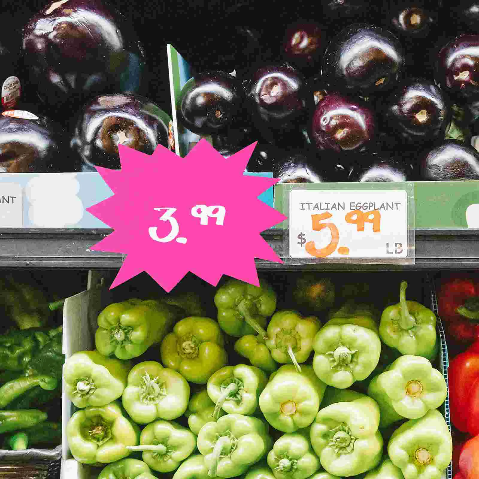 30 Pcs Price Tag Label for Commerce Explosion Flower Garage Sale Pricing Sign Paper