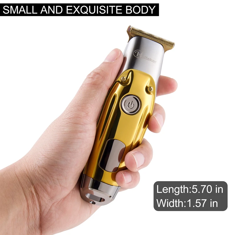 Hatteker 電動バリカン ヘアスカルプティングクリッパー ひげトリミング USB 充電 コードレス ポータブル使用