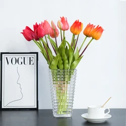 2025 New Silicone Tip Tulip Bouquet for Valentine's Day Wedding Decoration Fake Flowers Indoor Outdoor Home Garden Decoration
