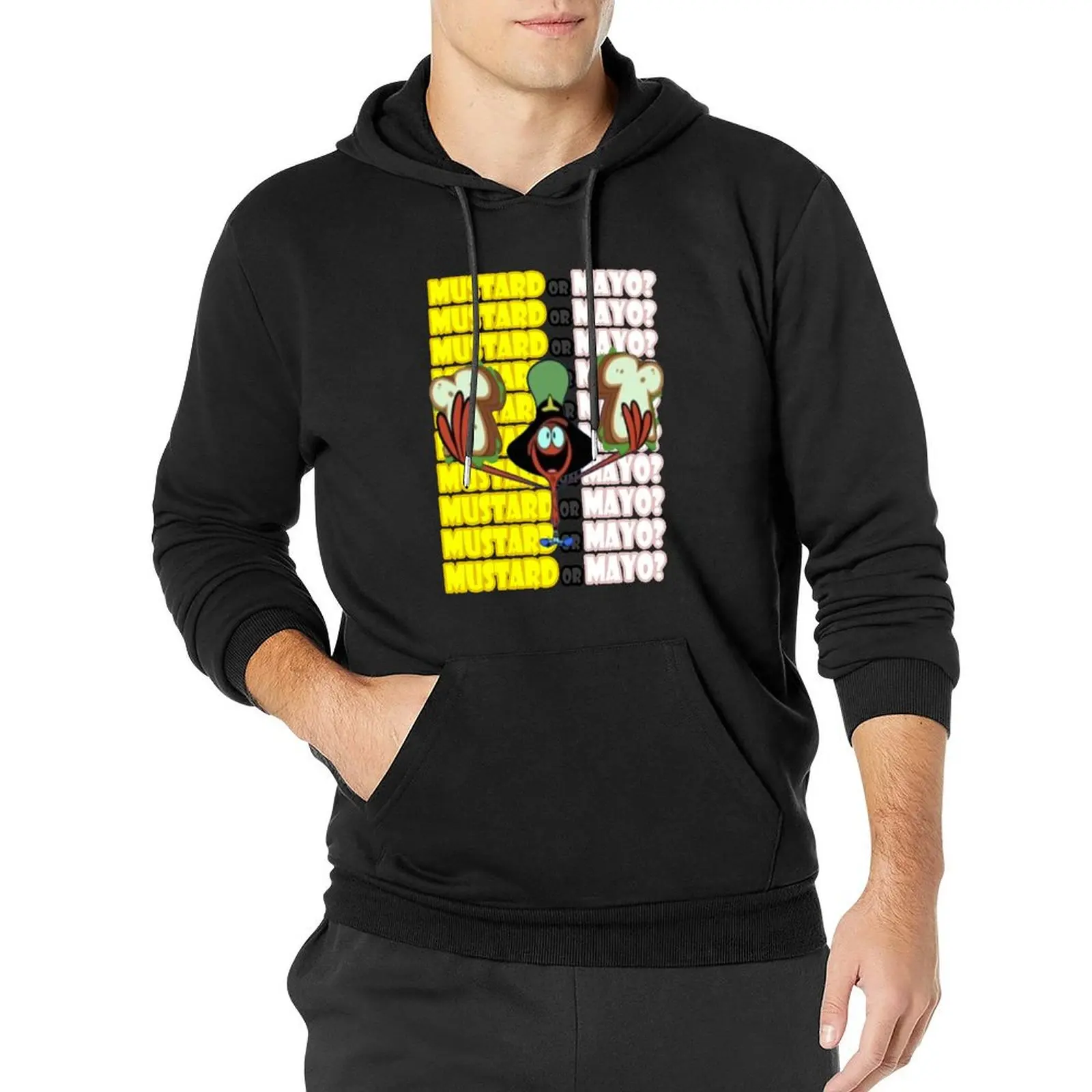 

Wander over Yonder - Mustard or Mayo Pullover Hoodie men's autumn clothes men's sweat-shirt hoodie graphic