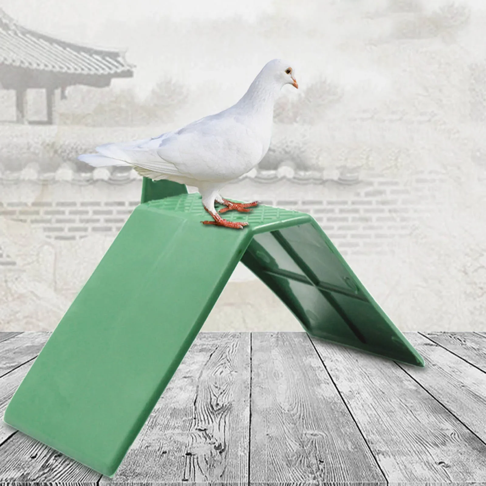 

10Pcs Dove Rest Stand Green Plastic Anti-skid Design Pigeon Perches Roost Frame Bird Supplies