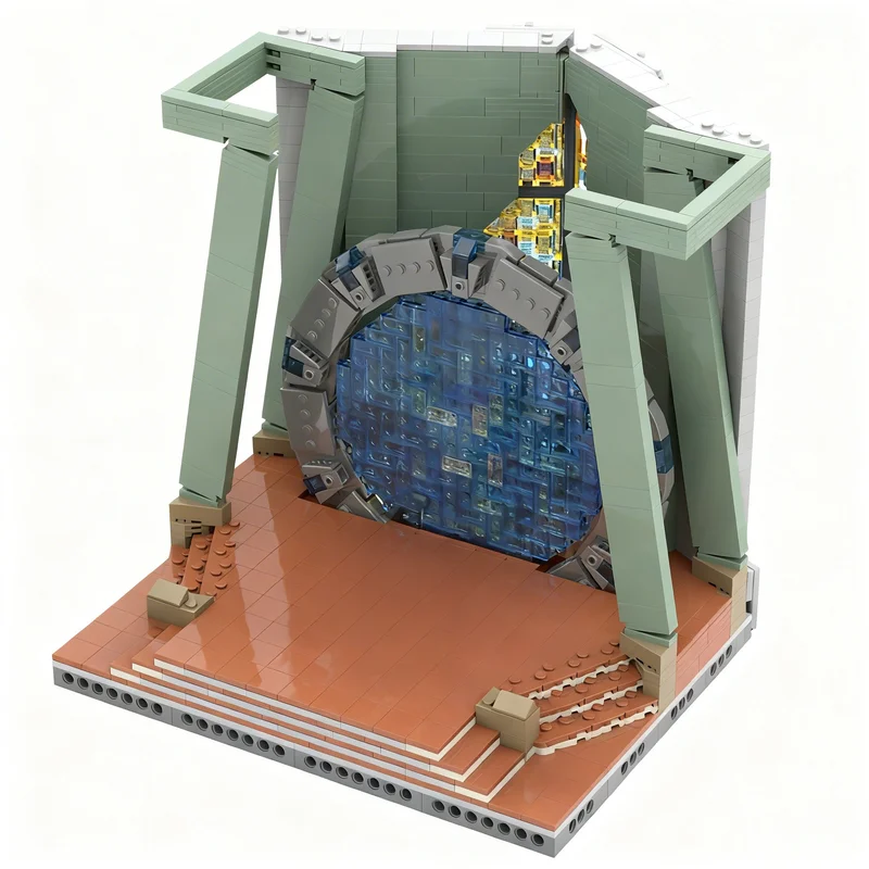 2200pcs MOC Space Stargate Atlantis Gateroom Model Building Blocks Christmas Gifts Toy Art Creative Assemble Birthday Education