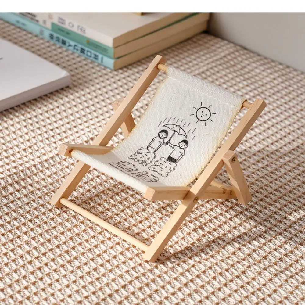 Beach Chair Shape Beach Chair Mobile Phone Bracket Stable Multi-function Mobile Phone Holder Height Adjustment Slots Design