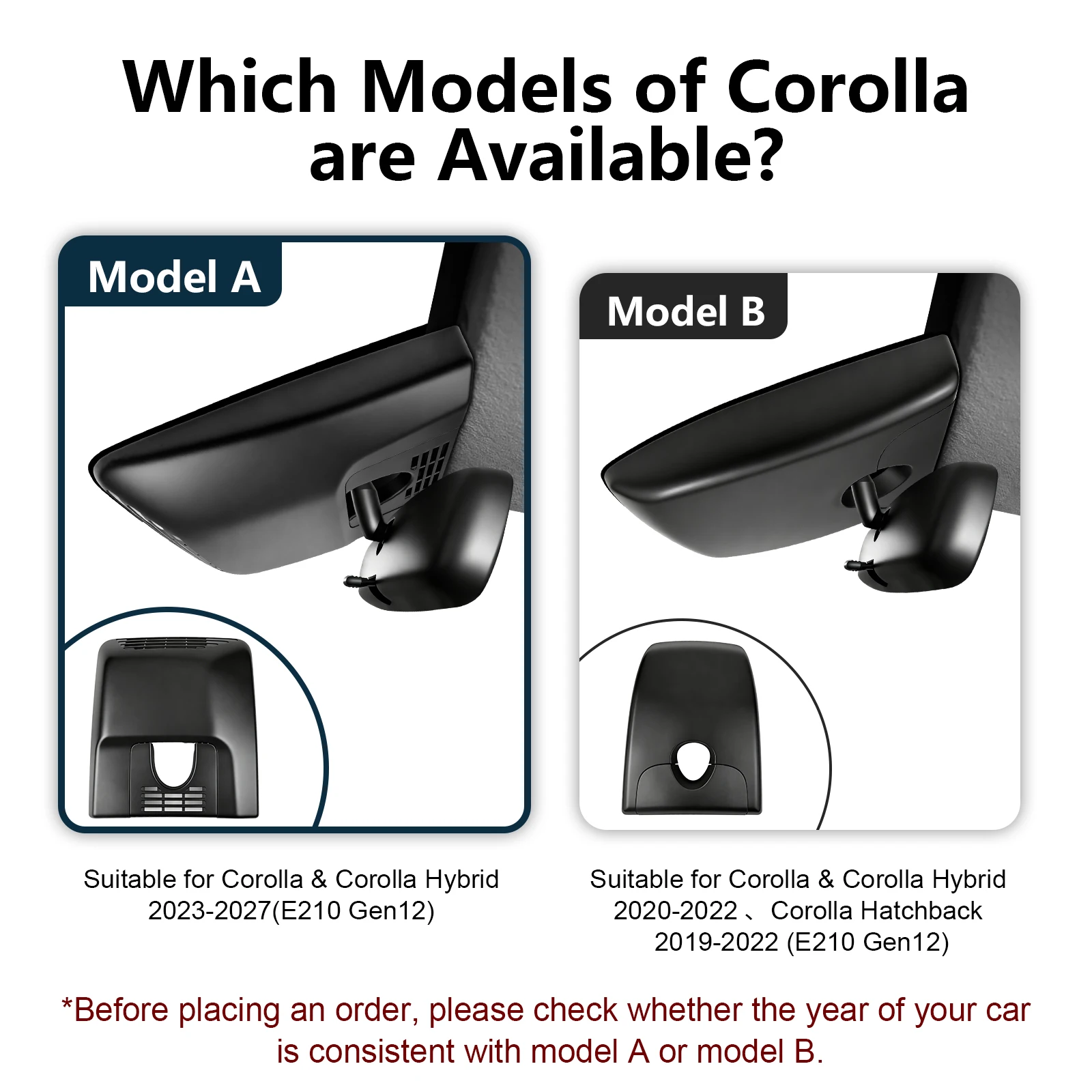 Mangoal Dedicated Dash Cam 4K for Toyota Corolla & Corolla Hybrid Dash Car Camera 2019-2027 GPS WiFi & App Night Vision