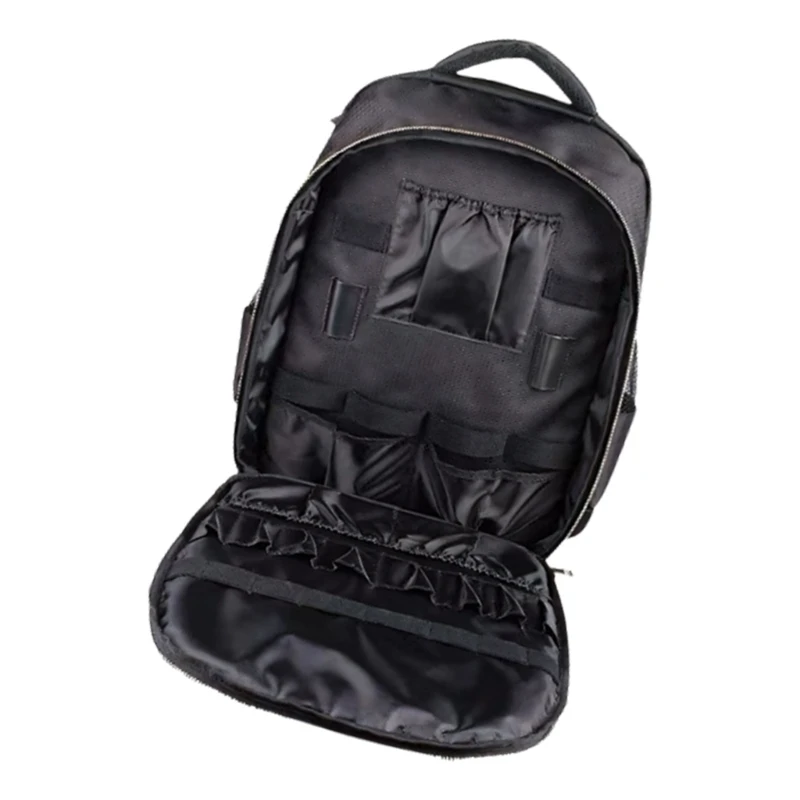zaino-per-cura-dei-capelli-capacita-02dc-zaino-portatile-in-tessuto-nero-con-tasche-frontali-e-laterali-supporti