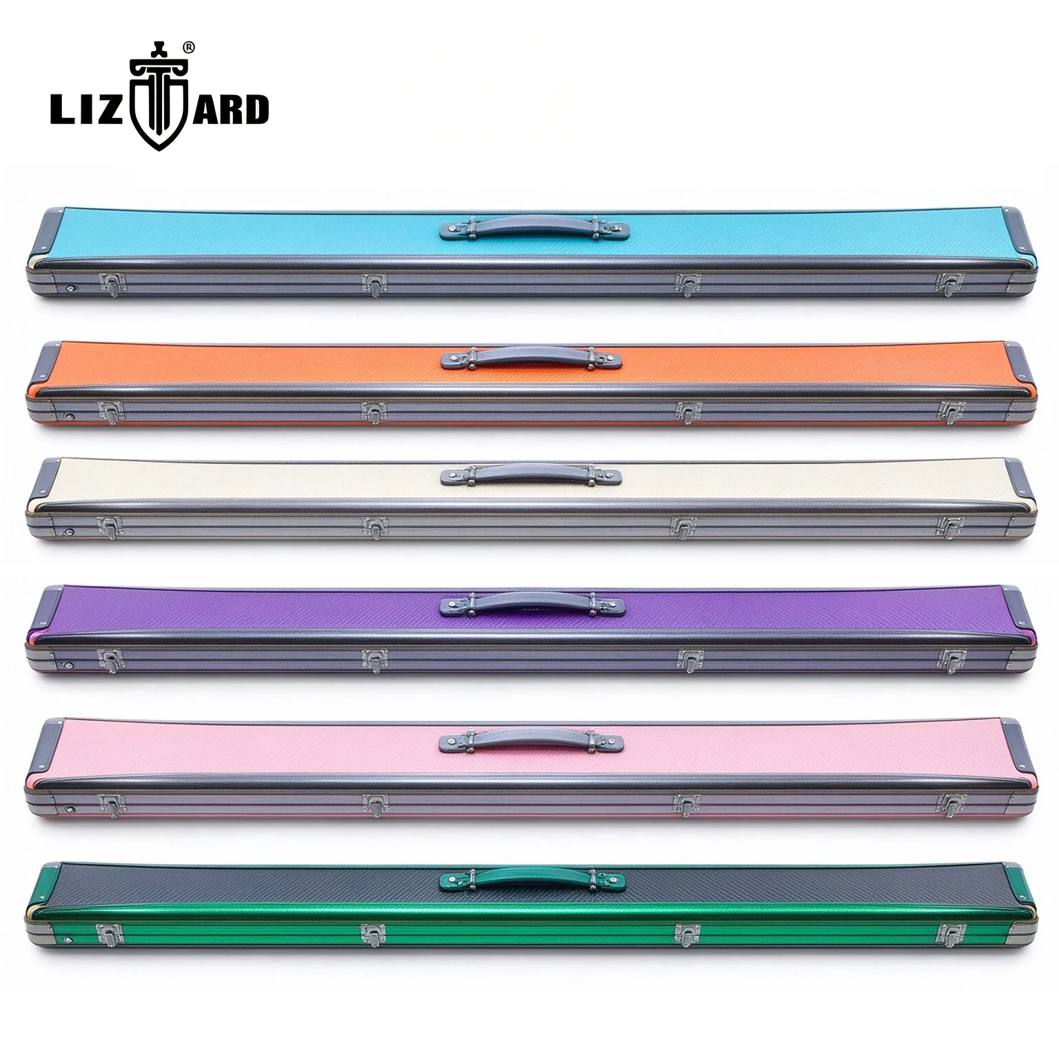 LIZARD Billiard Snooker Cue Case 2-Slot / 3-Slot Microfiber Wear-Resistant Professional Pool Cue Case Pool Box Small Tip Cue Box
