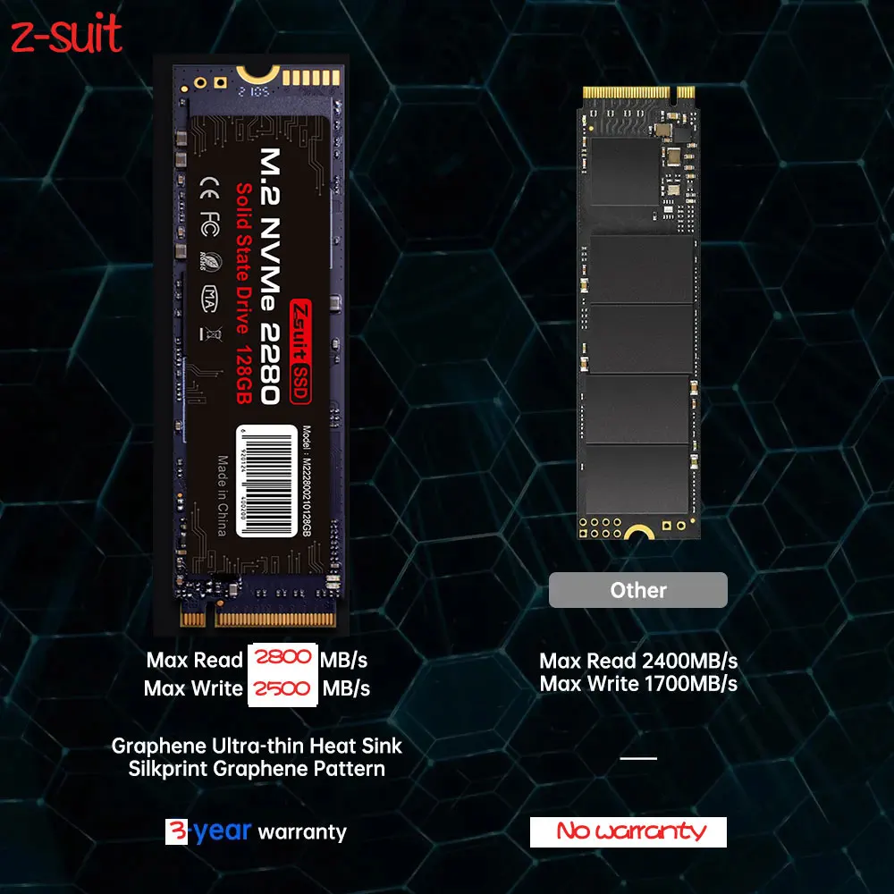 Imagem -05 - Interna de Estado Sólido de Alta Velocidade Disco Rígido para Laptop Nvme m2 Ssd 512gb 1tb Pcie 3.0 2280 Hdd Unidade