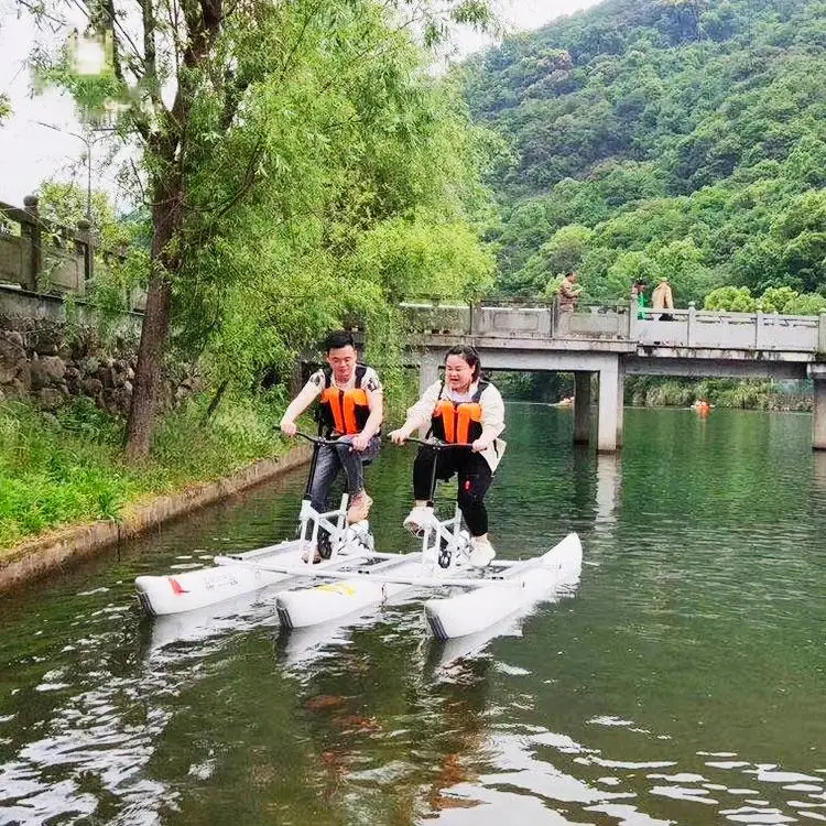 PVC Inflatable Water Bike Pontoon Banana Tube Floating Barrel for Pool and Outdoor Water Amusement Heavy Duty Easy Float