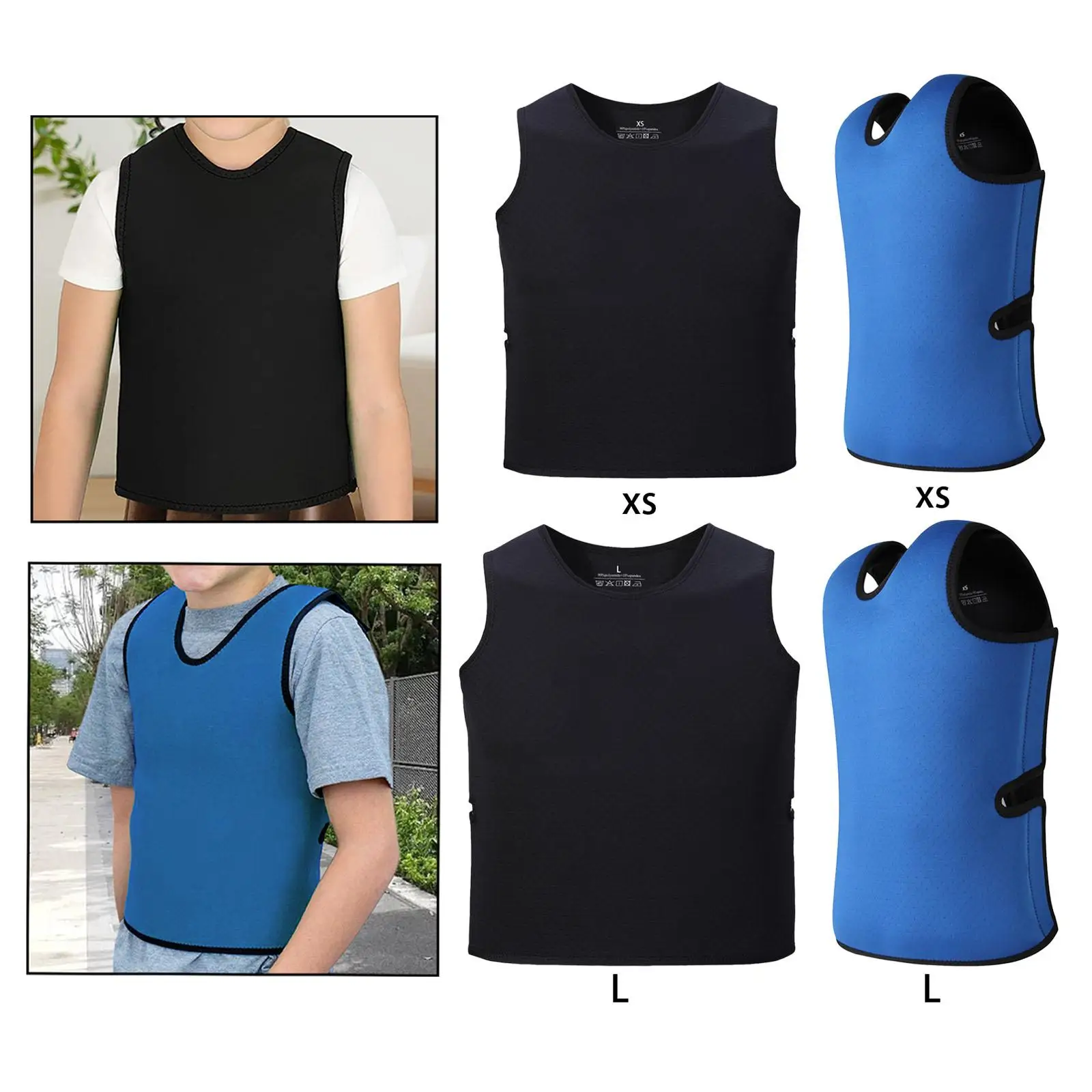 Compression Vest for Kids for Sdp, , Add Sauna Sweat Vest Comfort for Autism for Teen Weighted Vest Sensory Processing Vest