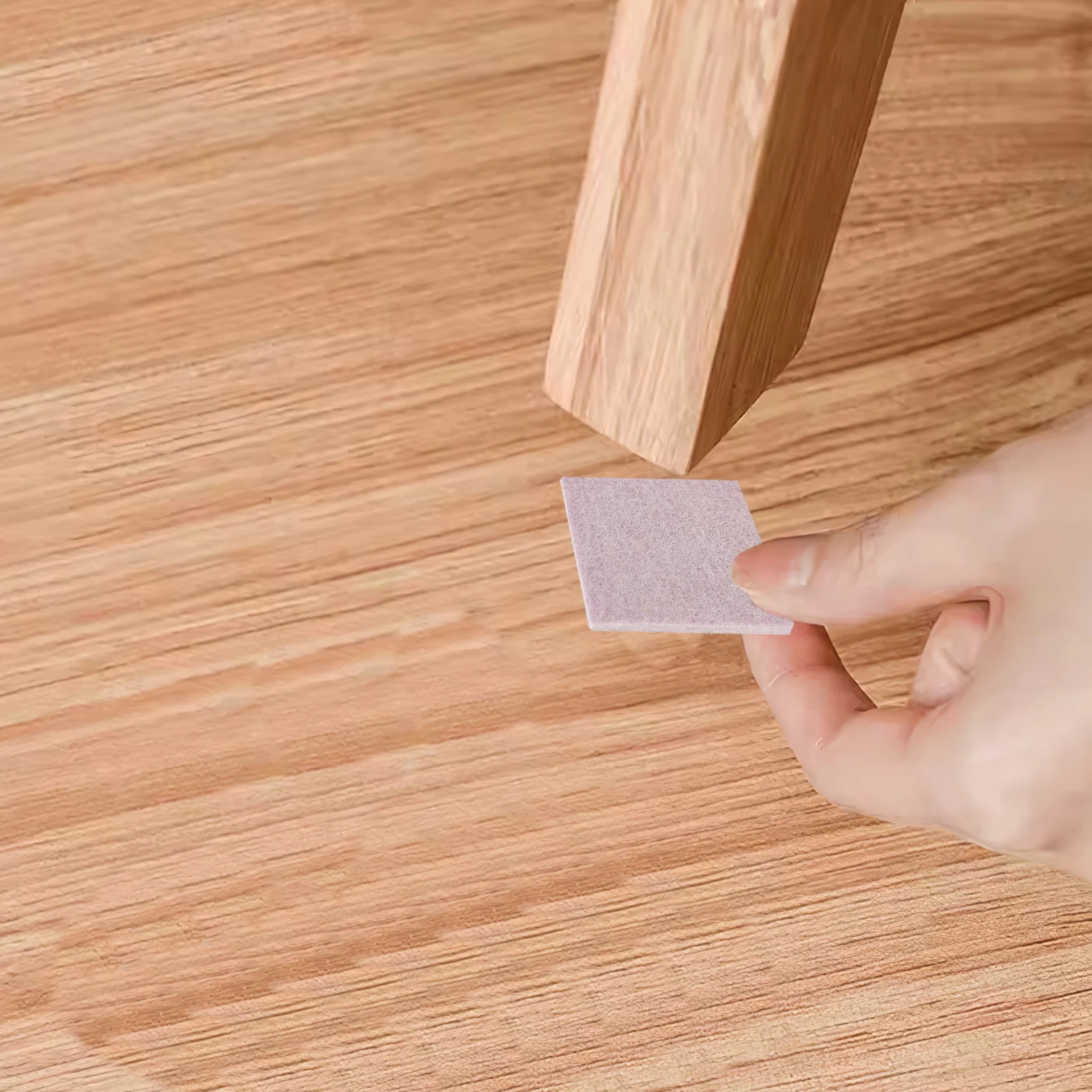 

32 Pcs Anti Scratch Floor Protectors Furniture Feet Self Adhesive Cuttable Chair Leg Pads Square Hardwood Floors