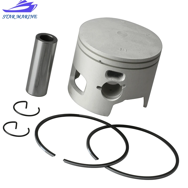 6H3-11631 6K5-11631 Boat Motor Piston Assy Ring Set Fit For Yamaha Outboards 2 Stroke 60HP-70HP