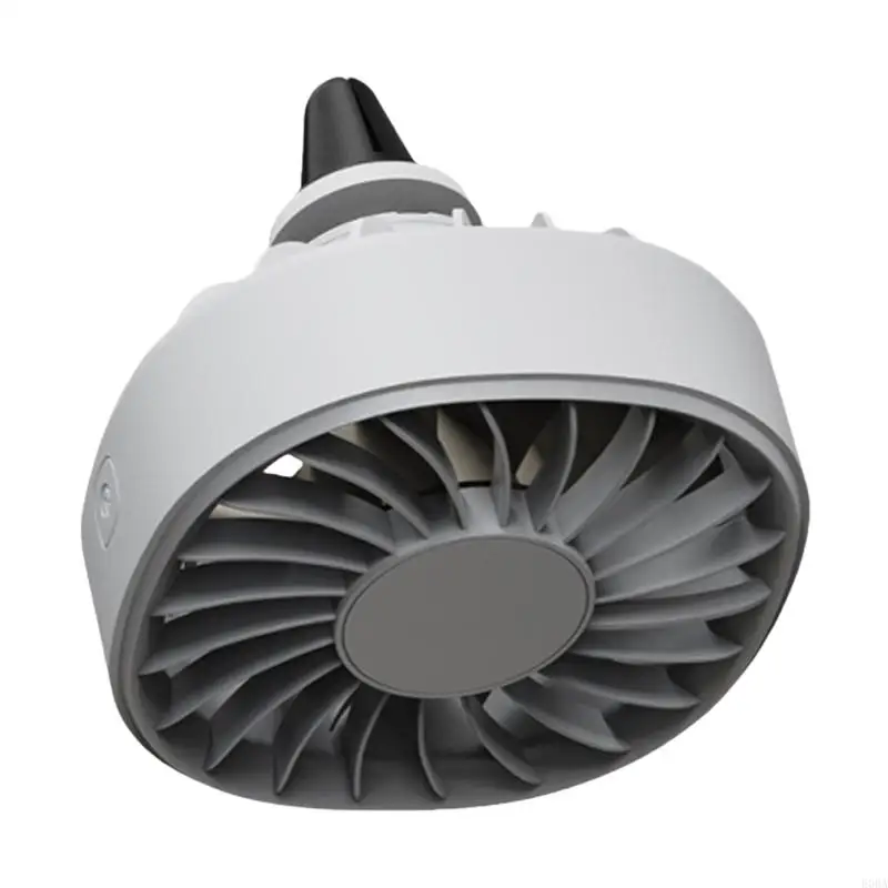 MINI USB Powereds Car Phatsilation Fan 360 Rotation Contion Light