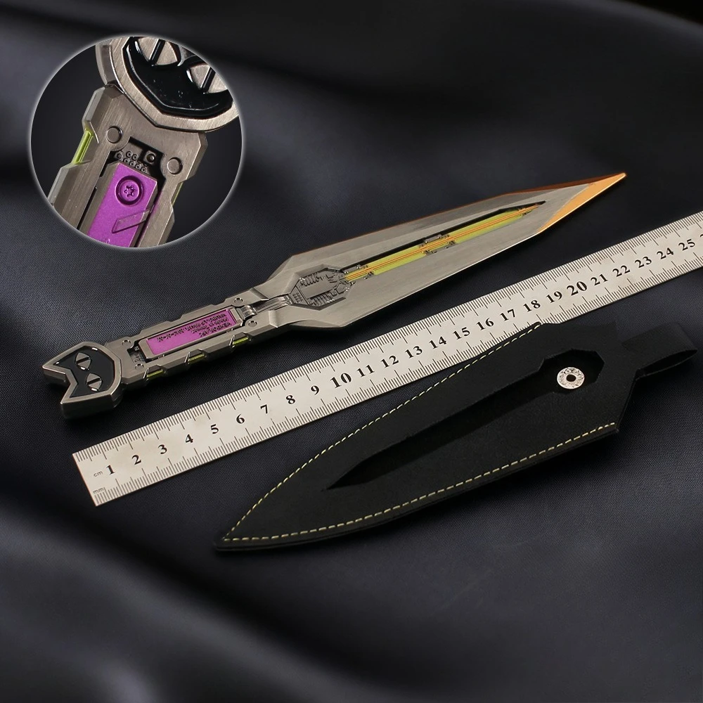 25cm/9.84인치 델타 포스 게임 주변기기 검 무기 모델 데스크탑 장식품 컬렉션 소녀 소년을 위한 생일 선물