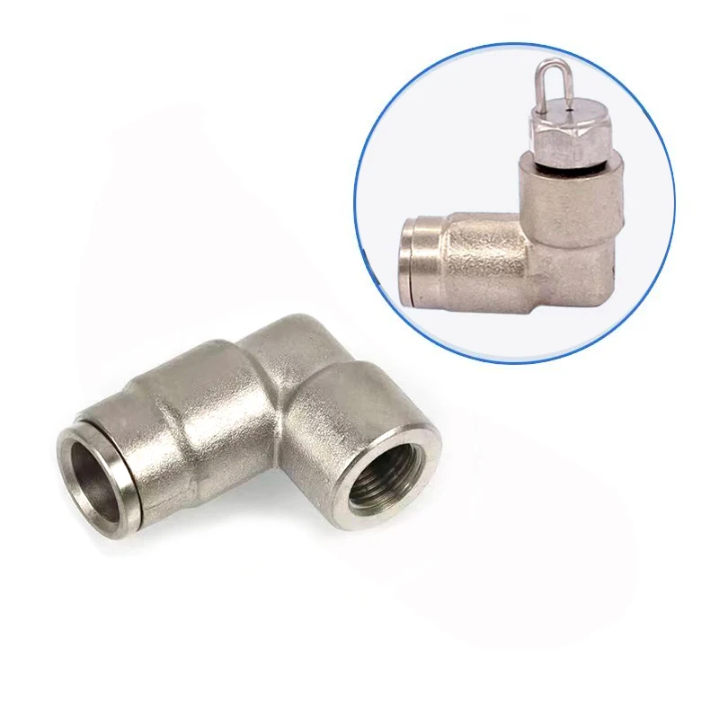 50pcs High Pressure 9.52mm 3/8 slip lock Cooling Fogger Connector 1/8 thread Spray Nozzle System Misting Cooling Fogging System