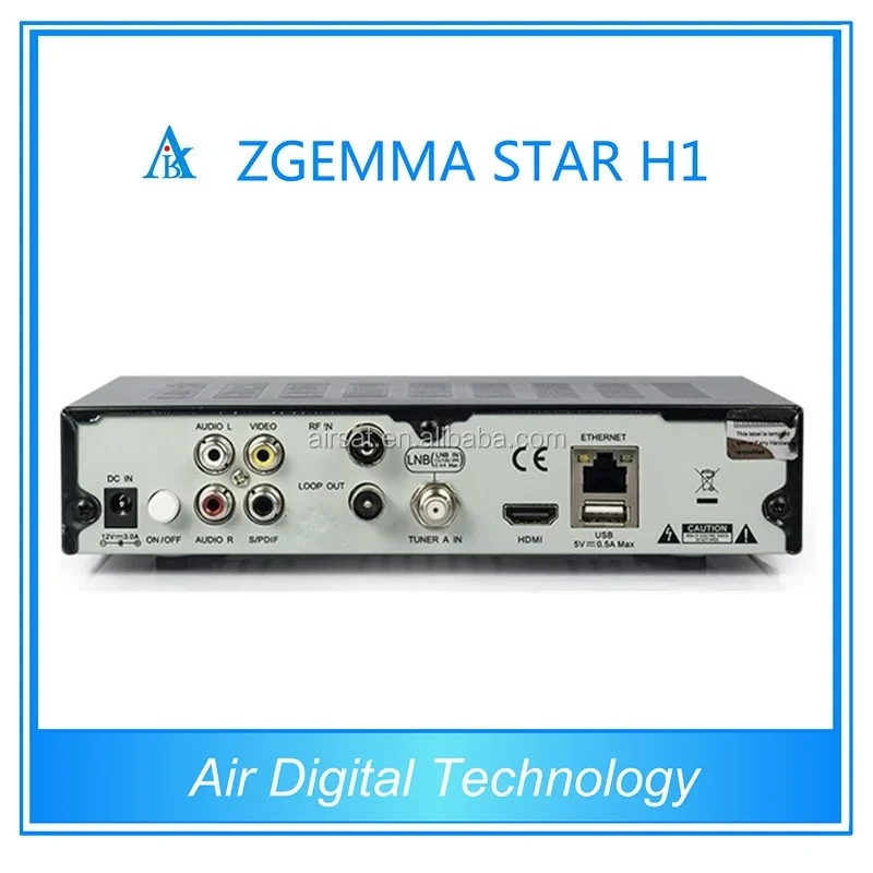 Zgemma H1ดาว1080P ลินุกซ์ OS ทีวีถอดรหัสสองจูนเนอร์ในตัว DVB-S2 + C กับ CA