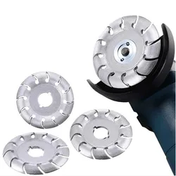 Wood Carving Disc 22mm Bore 12 Teeth Wood Shaping Blades Extreme Shaping Disc for 125 Angle Grinder Woodworking Tool