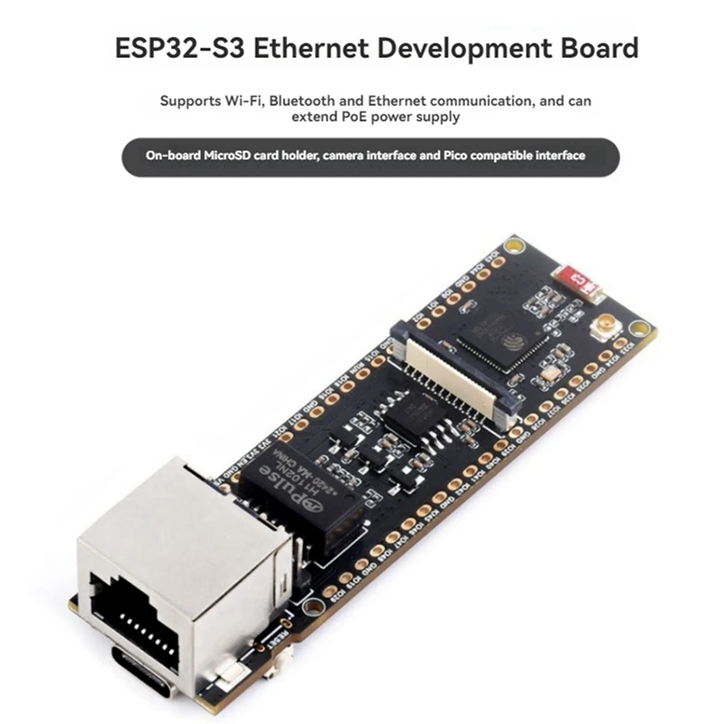 【achetez-maintenant】-carte-de-developpement-ethernet-esp32-s3-esp32-s3r8-prenant-en-charge-wi-fi-24g-et-ble-5-avec-module-poe-pour-alot-a