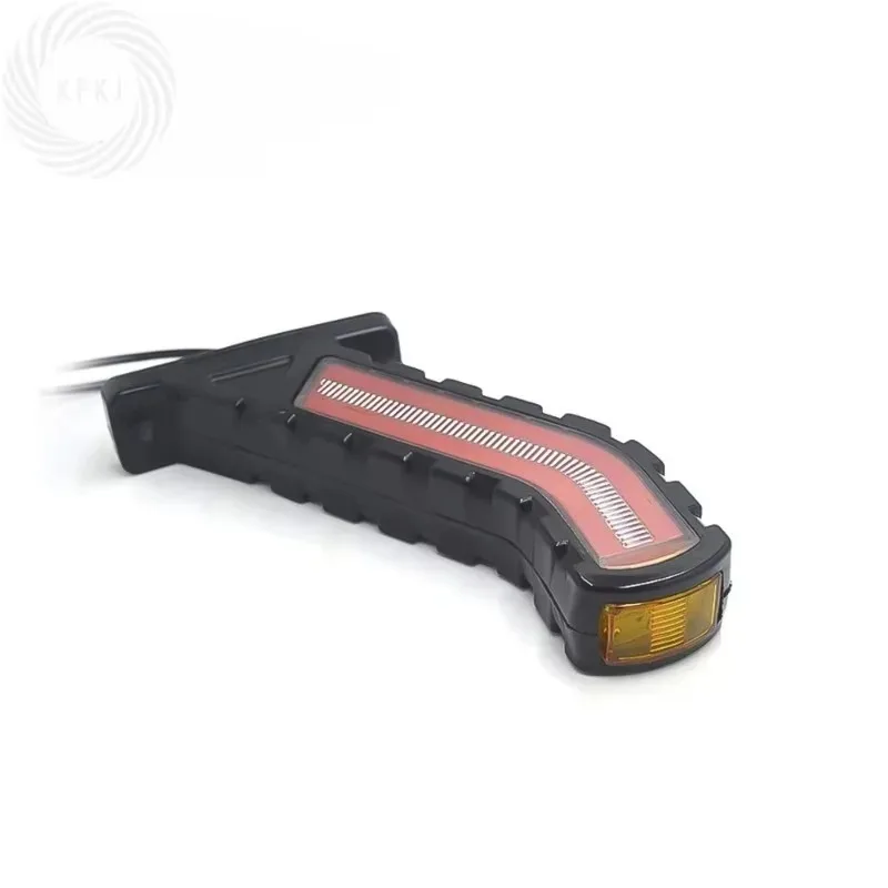 

Poer 2 Pcs LED Side Marker Lights Turn Signal Lamp Universal for Truck Trailer Lorry 12V 24V Flowing Water Effect Turn Signal La