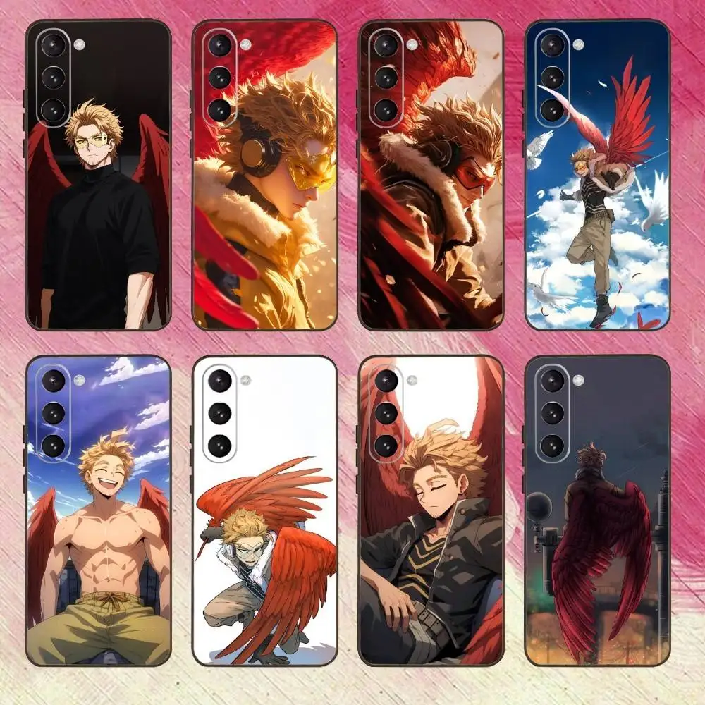 

M-My Hero Hawks Phone Case For Samsung Galaxy A73,A72,A71,A70,A53,A52,A51,Others Soft Black Cover
