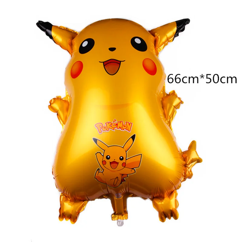 Pokemon balloon Pikachu Squirtle Bulbasaur Pikachu Human figure Aluminum balloon Decoration Supplies Kids Birthday Party Gift