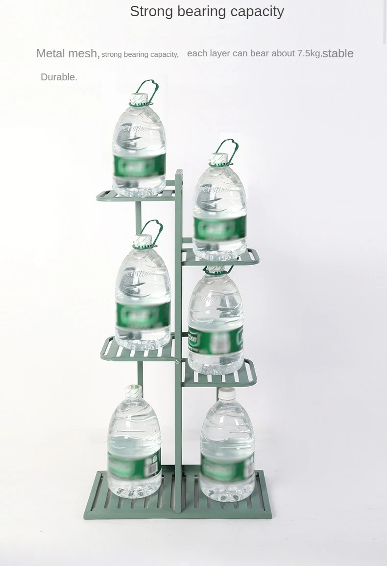 Iron Flower Rack Balcony Storage Rack Indoor Living Room Minimalist Modern Floor Standing Multi-layer Flower Pot Rack