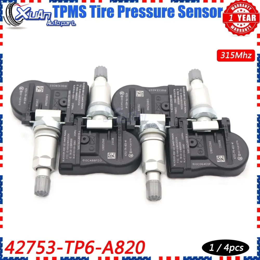 

łkowaniom czujnika ciśnienia w oponach Xuan TPMS 42753-TP6-A820 do Hondy Accord Crosstour CR-V 2010-2015 315 МГц 42753-TP6-A821