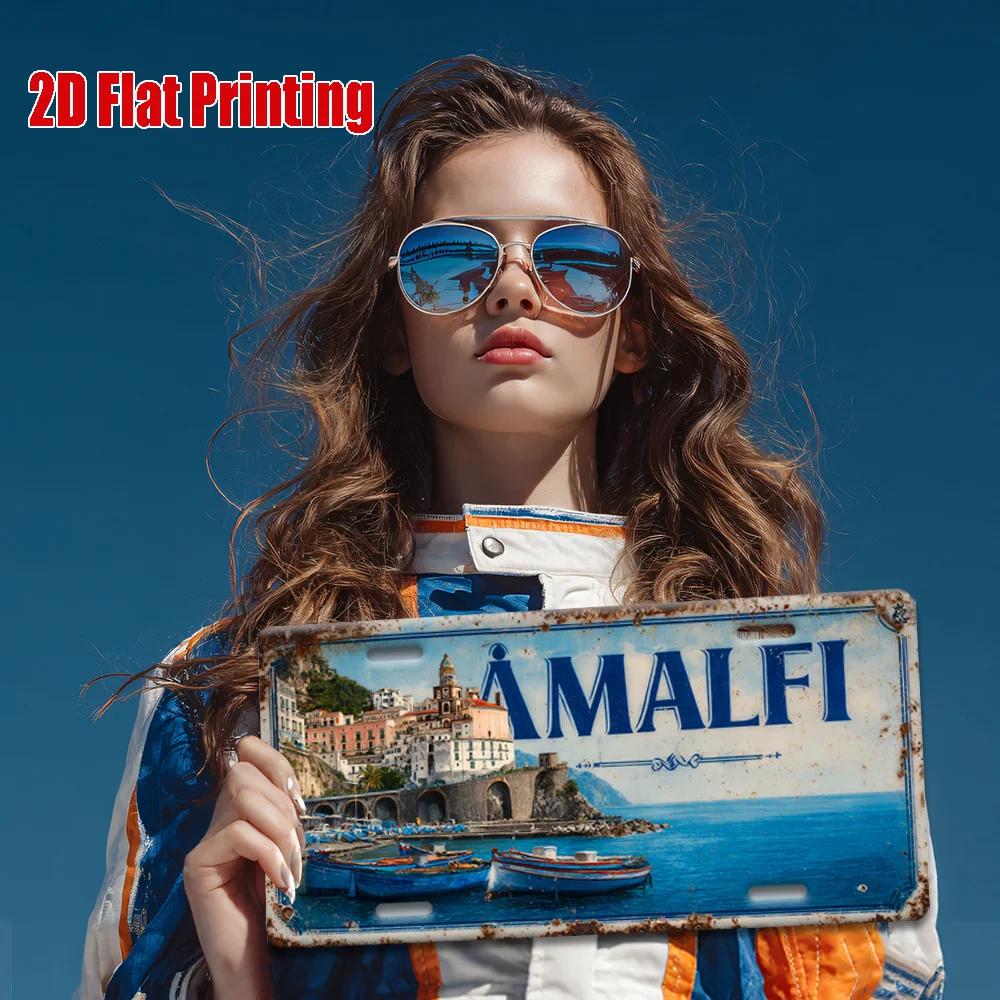 2D Flat, 2D Flat Printing, 1pc, Vintage Metal Sign, for Decorationg Only, Outdoor Wall Art (12