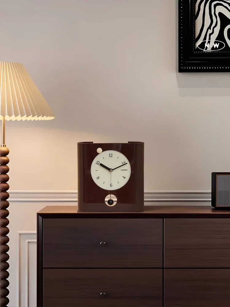 

EMITDOOG porch placement clock ornament living room home office desktop creative watch decoration