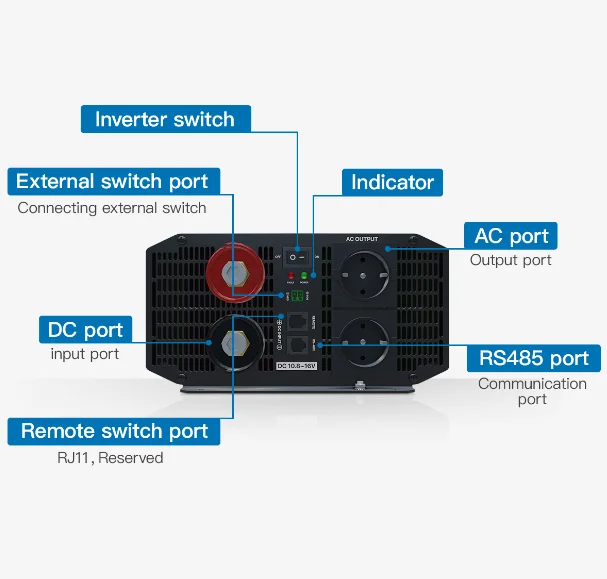 순수 사인파 오프 그리드 인버터, 태양광 인버터, 12V, 24V, 48V, 110V, 220V, 1000W, 1500W, 2000W, 3000W, 5000W, DC-AC