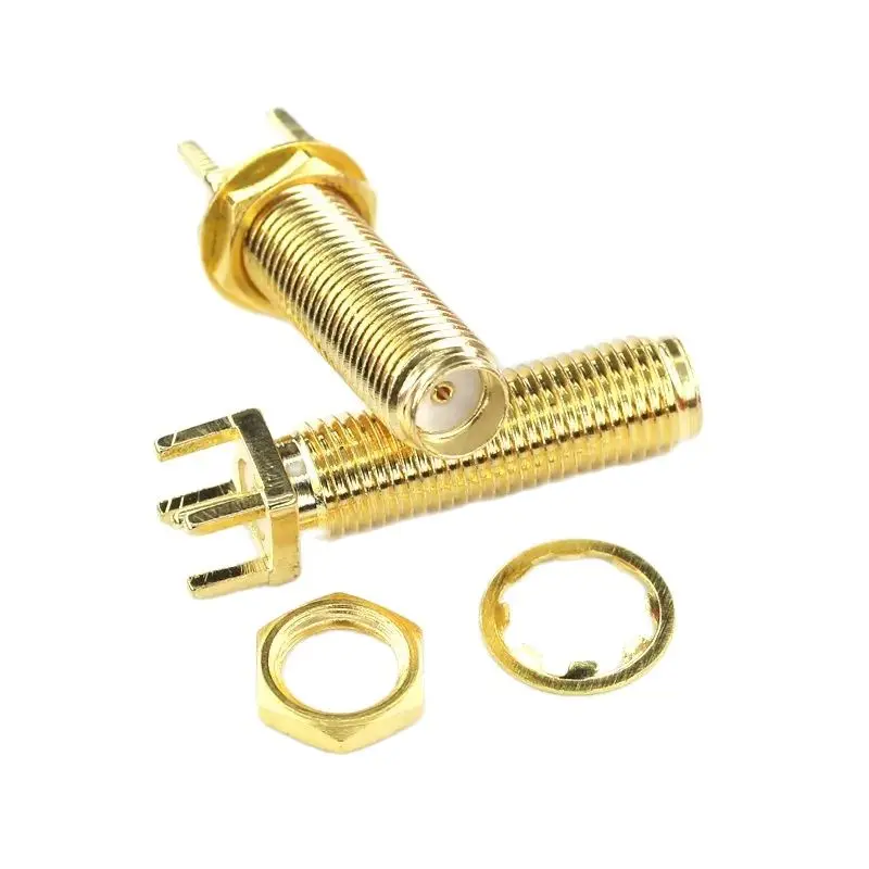 1PCS SMA-KE Connerctor SMA-KWE Adapter Straight /Bent Header Square/Skew Foot Base Outer screw Inner Pin/Hole Type