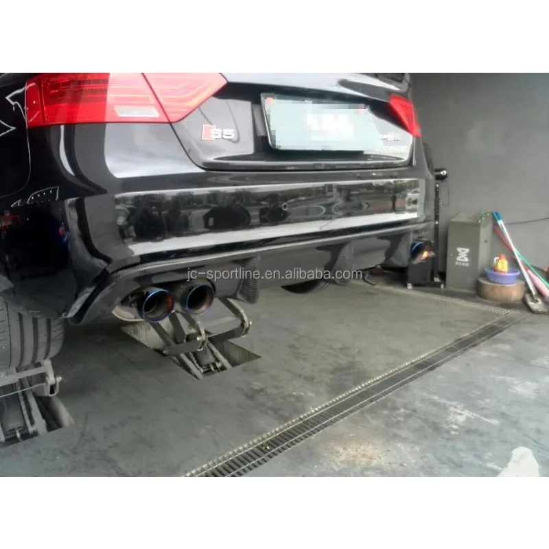 Carbon Fiber Car Rear Diffuser Lip For Audi A5 8T S5 Sportback Coupe Quattro 2012