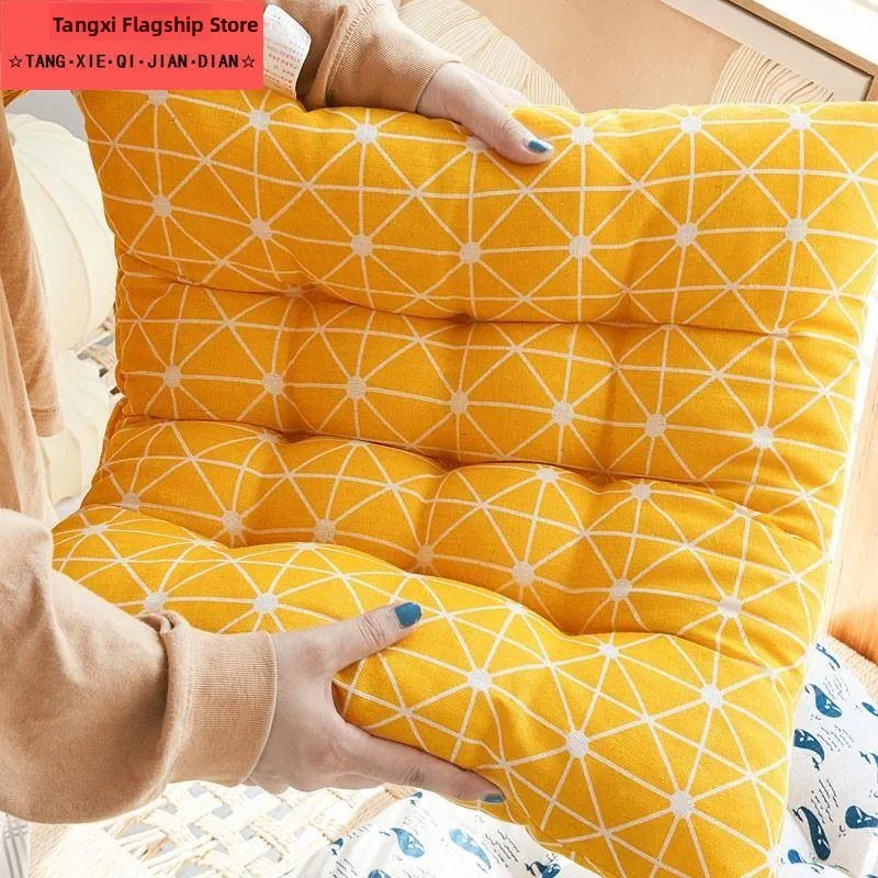 Thickened Cotton Pillow Insert Handmade Cotton Fiber Filling Office Chair Pad Cushion  Pad Backrest Home Decorative Pillow
