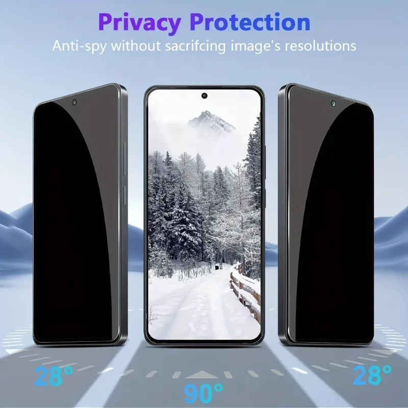 2Pcs Privacy Screen Protector Tempered Glass For Xiaomi Redmi Note 14 13 Pro Note 13 Pro 4G 5G 12 11 10 9 Pro 11S 10S 9 12 Glass - view 2